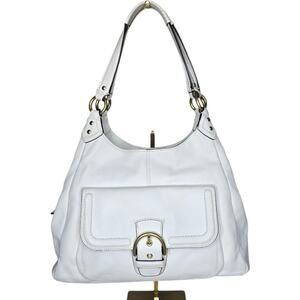 Coach Campbell Large Hobo White Leather F24686